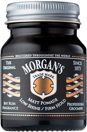 Матовая помада для укладки Morgans Pomade Bay Rum Сильная фиксация 50г
