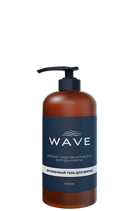 Прозрачный гель для бритья Wave 1000 мл